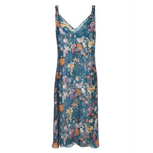 Lake Studio Rolled Floral Midi Dress
